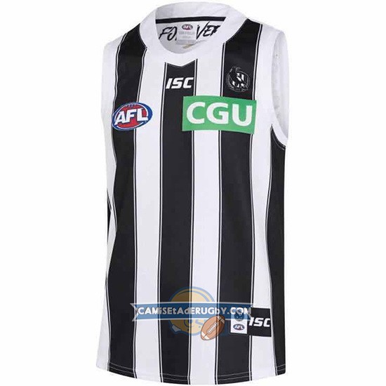 Camiseta Collingwood Magpies AFL 2019 Blanco Negro